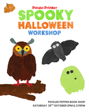 Load image into Gallery viewer, SPOOKY HALLOWEEN POTATO PRINTING WORKSHOP - Saturday 25th October with the Potato Printer
